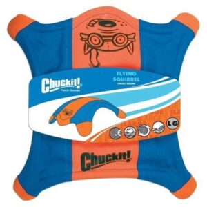 Chuckit! Flying Squirrel Canvas Fetch Dog Toy, Large 11" for Large Breeds