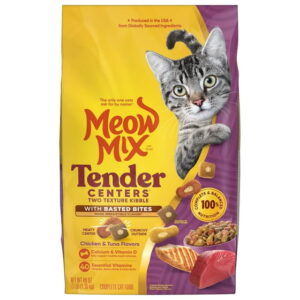 Meow Mix Tender Centers with Basted Bites, Chicken & Tuna Flavors, 3 lb. Bag