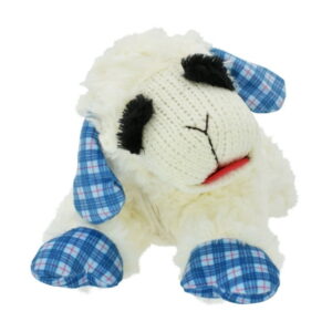 Multipet Plush Medium Lamb Chop Dog Toy with Squeaker