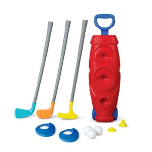 Jumbo Golf Caddy Set with Clubs and Balls, Outdoor Toy Sports Equipment, Children Ages 3+